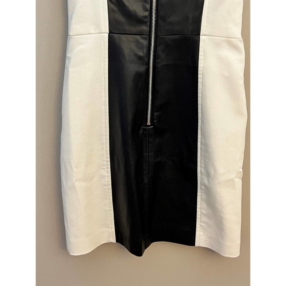 MILLY Sheath Lamb Leather Dress Size 4 - Picture 9 of 10